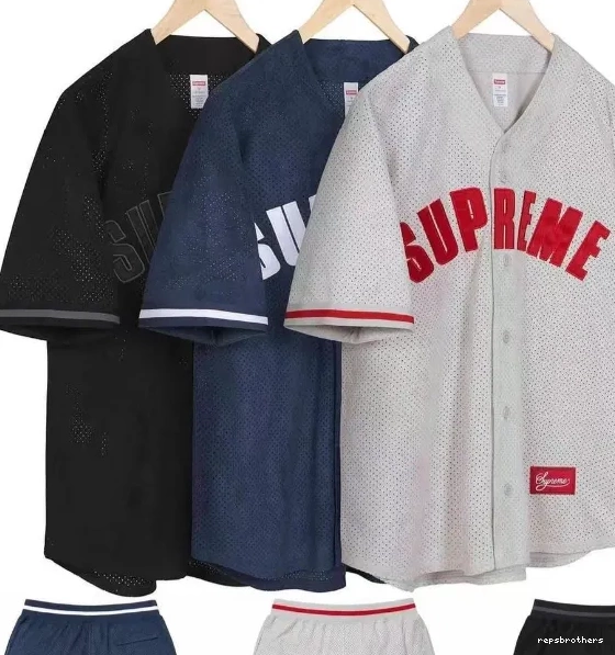 short BASEBALL ULTRASUDE baseball MESH mesh JERSEY suede sleeved 24SS 0729